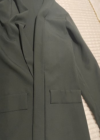 Siyah Kadın Midi Blazer Ceket - Görsel 2