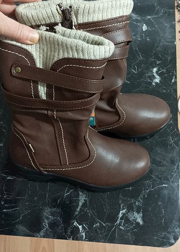 Kadın Kahverengi Deri Tokalı Bot - Görsel 2