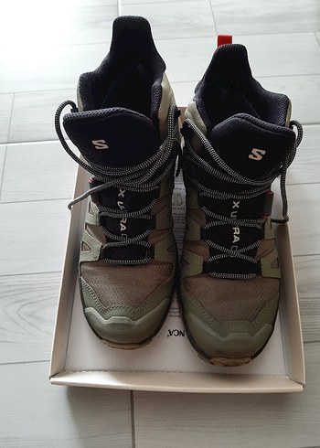 Salomon marka Bej Kamuflaj Erkek Outdoor Ayakkabı Velcro - Görsel 2