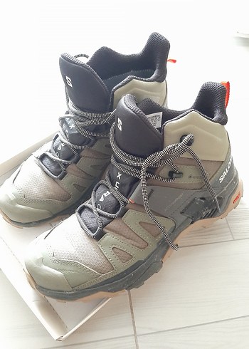 Salomon marka Bej Kamuflaj Erkek Outdoor Ayakkabı Velcro - Görsel 3