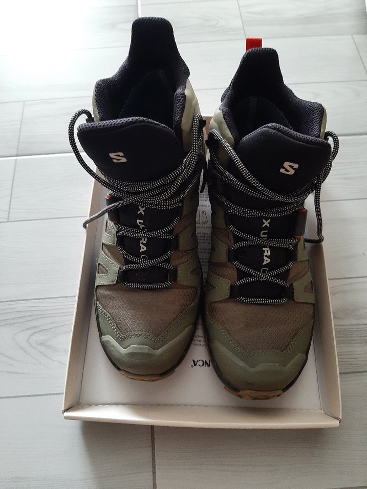 Salomon marka Bej Kamuflaj Erkek Outdoor Ayakkabı Velcro - Görsel 2