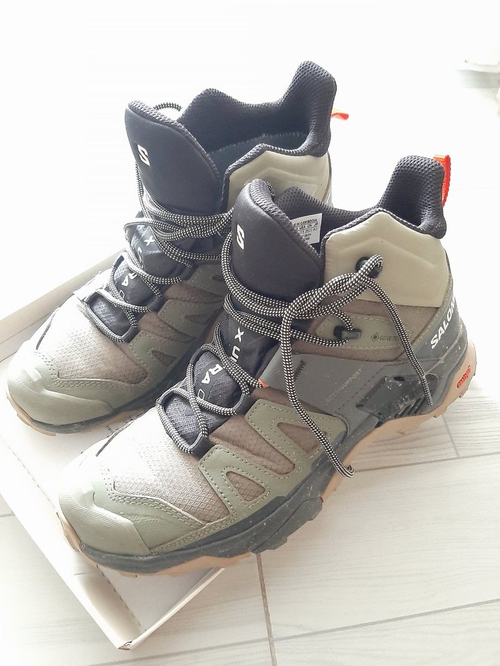 Salomon marka Bej Kamuflaj Erkek Outdoor Ayakkabı Velcro - Görsel 3