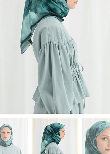 Cs Camelia Scarf Lotus Desen Soft Eşarp - Görsel 8