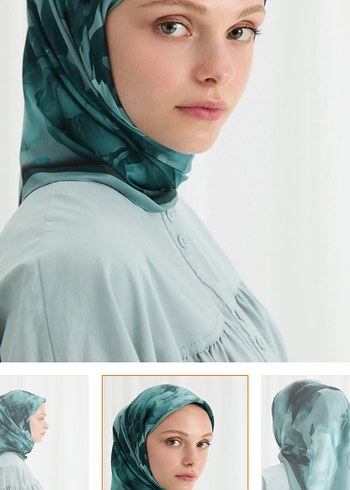 Cs Camelia Scarf Lotus Desen Soft Eşarp - Görsel 7