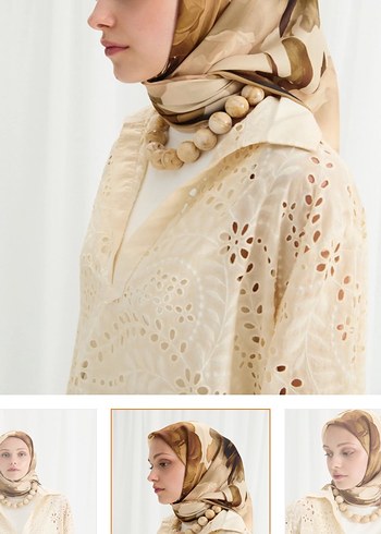 Cs Camelia Scarf Lotus Desen Eşarp - Görsel 12