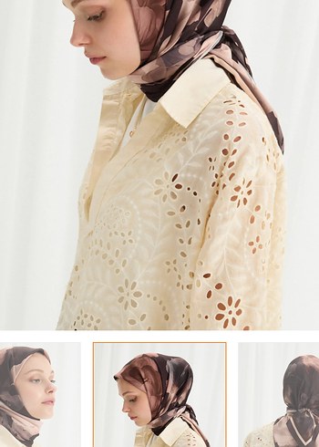 Cs Camelia Scarf Lotus Desen Eşarp - Görsel 14