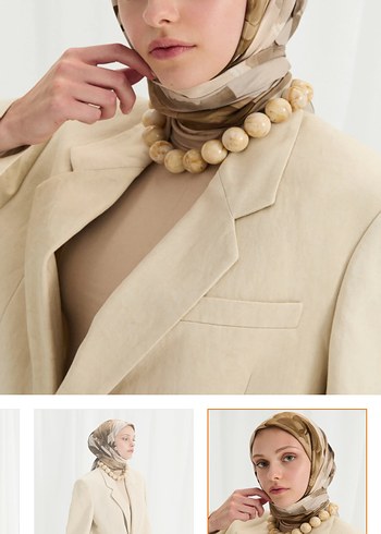 Cs Camelia Scarf Lotus Desen Eşarp - Görsel 11