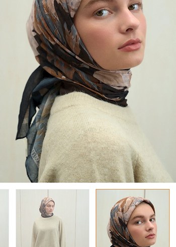 Cs Camellia Scarf Avura Kraş Eşarp - Görsel 5