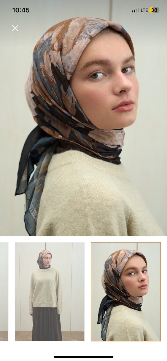 Cs Camellia Scarf Avura Kraş Eşarp - Görsel 5