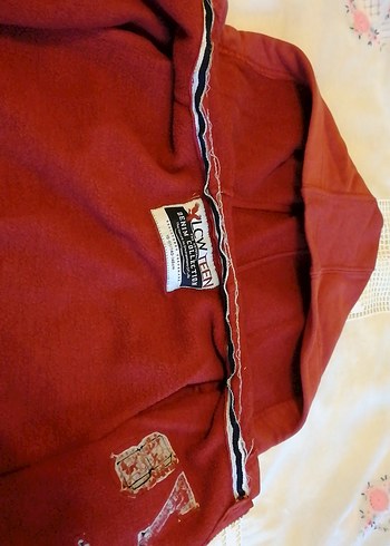 Kırmızı Fermuarlı Erkek Sweatshirt - Görsel 4