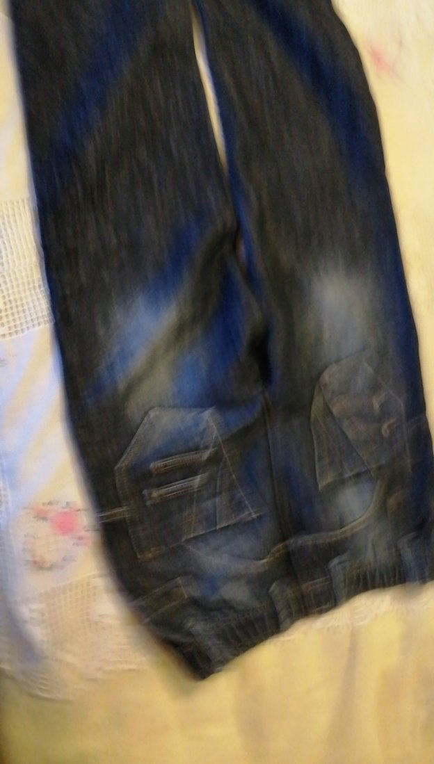 Erkek çocuk Koyu Mavi Street Style Denim Pantolon - Görsel 4