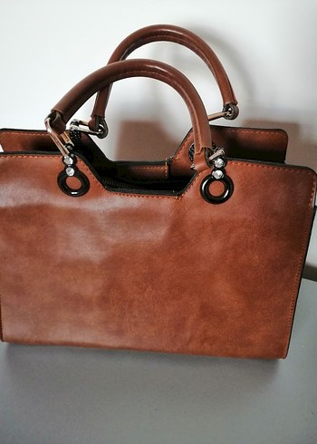 Kahverengi Deri Kadın Çanta - Görsel 2
