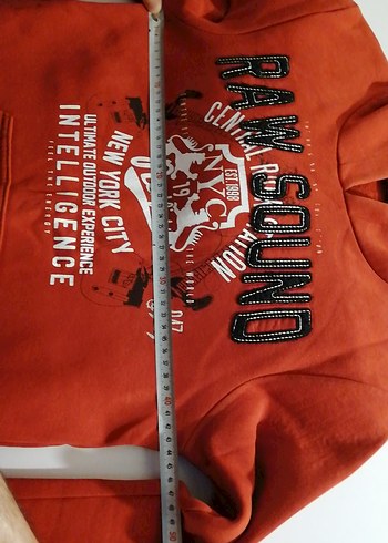 Erkek Çocuk Kapüşonlu Kırmızı Sweatshirt - Görsel 5