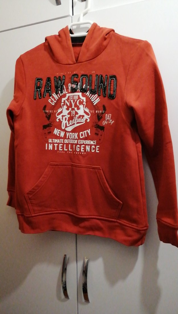 Erkek Çocuk Kapüşonlu Kırmızı Sweatshirt - Görsel 2