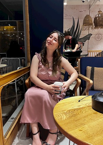 Saten elbise - Görsel 3