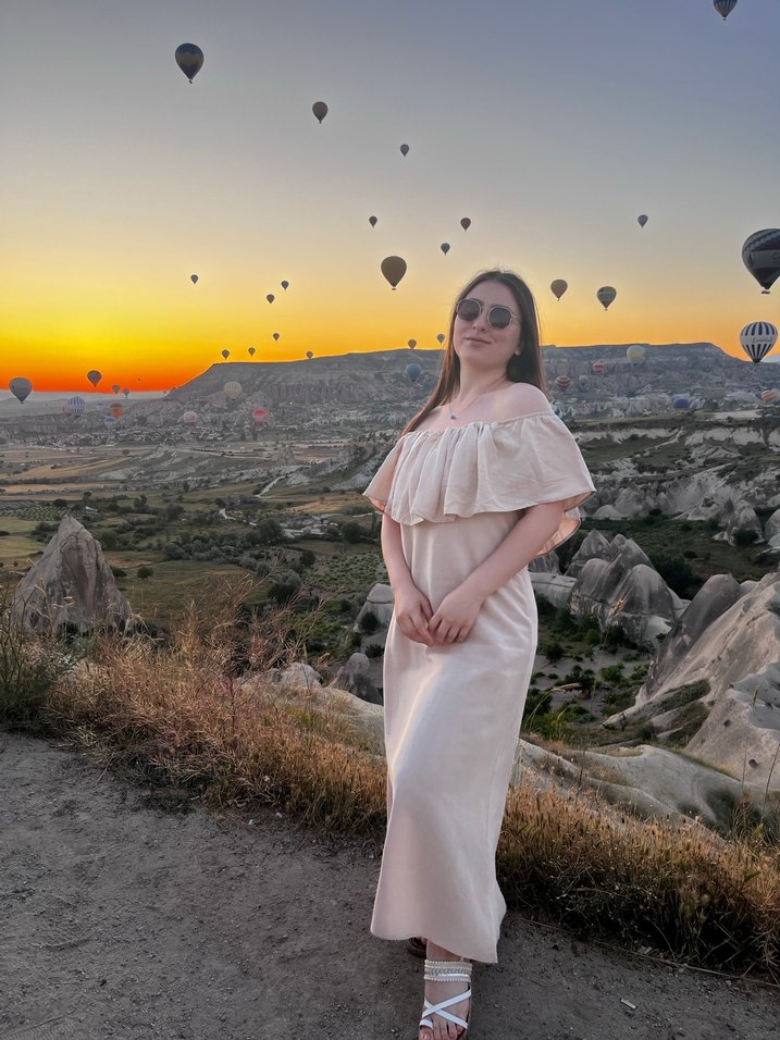 Camel Renkli Bohem Kadın Midi Elbise - Görsel 4