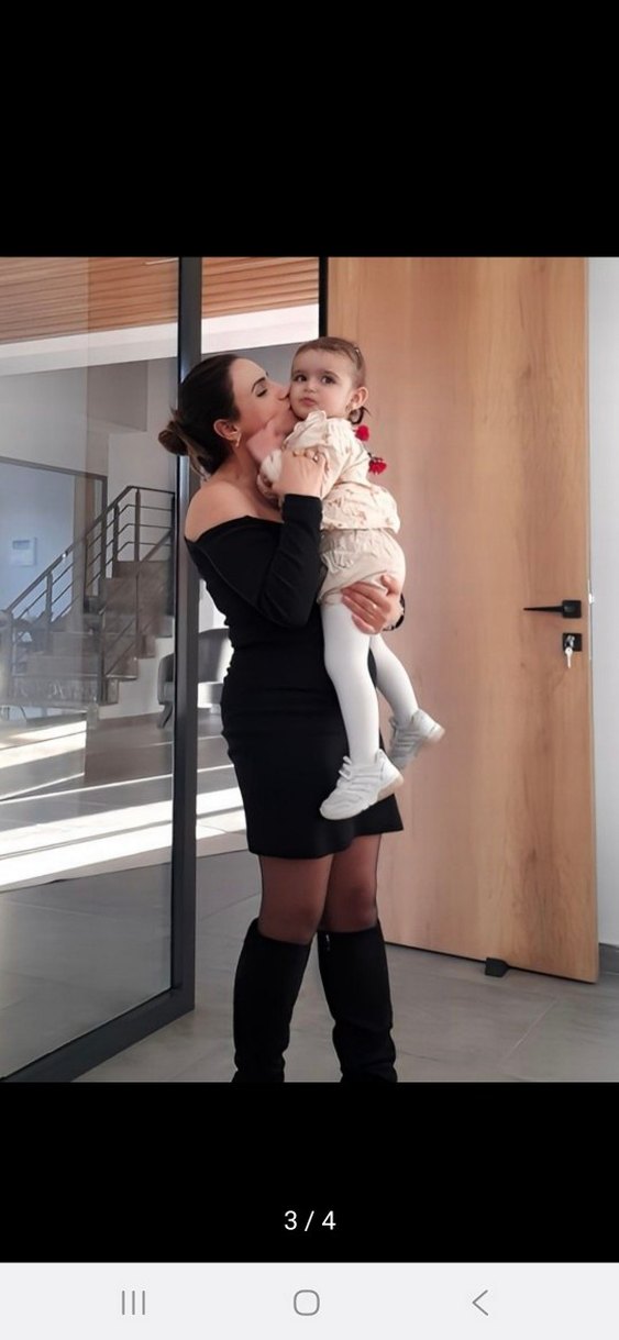 Tek Omuzlu Siyah Mini Elbise - Görsel 3