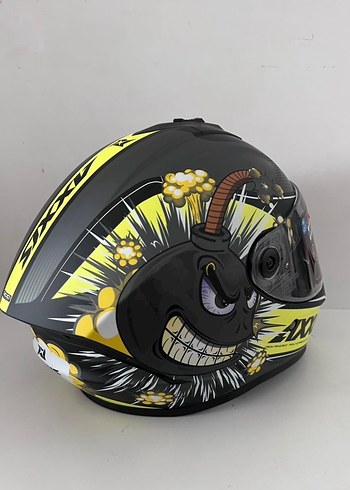 Axxis Draken S Bomb Grey Kapalı Kask - M - Görsel 3