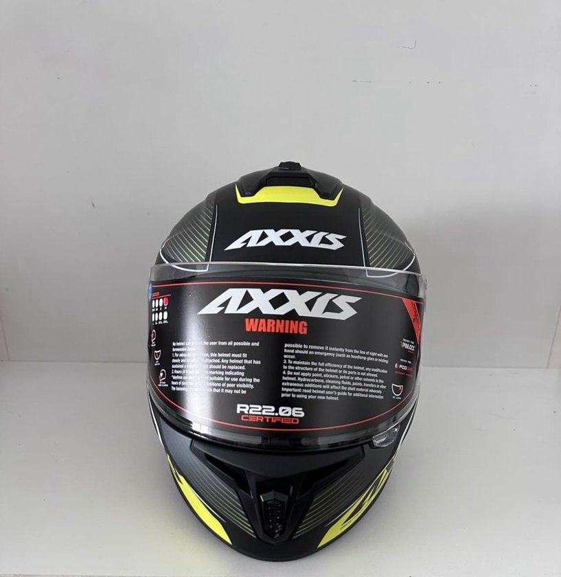 Axxis Draken S Bomb Grey Kapalı Kask - M - Görsel 2
