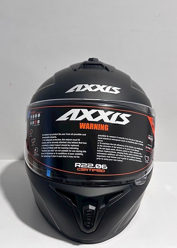 Axxis Draken S Mat Siyah Kapalı Kask - XXL - Görsel 3
