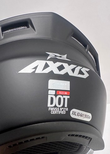Axxis Draken S Mat Siyah Kapalı Kask - XXL - Görsel 6