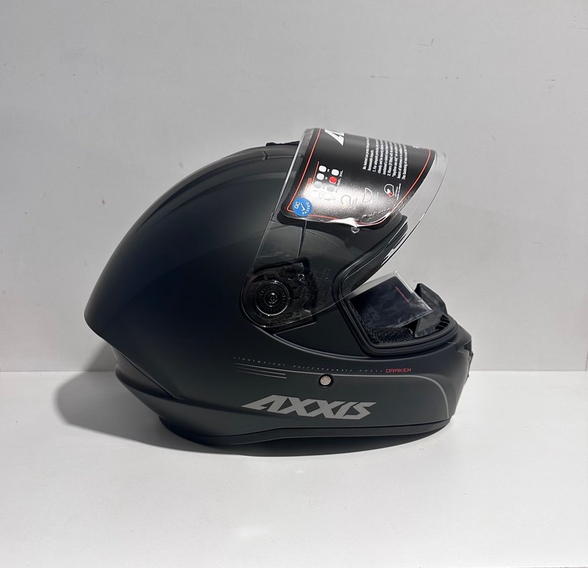 Axxis Draken S Mat Siyah Kapalı Kask - XXL - Görsel 4