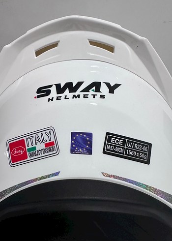 Sway SW 850 White Kapalı Kask - L - Görsel 6