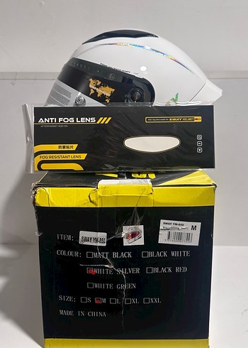 Sway SW 850 White Kapalı Kask - L - Görsel 7