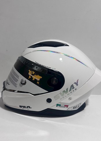 Sway SW 850 White Kapalı Kask - L - Görsel 2
