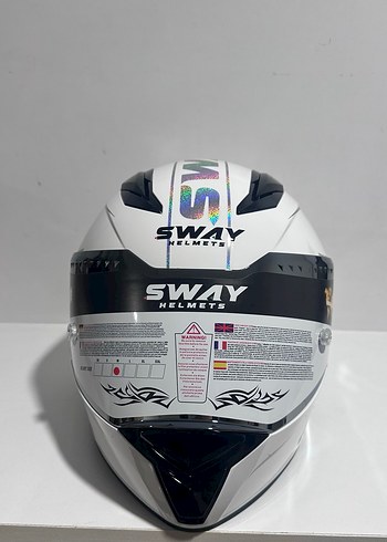 Sway SW 850 White Kapalı Kask - L - Görsel 3