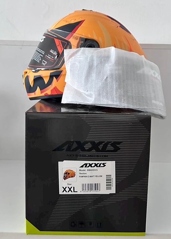 Axxis Draken S Pumpkin Mat Yellow Kapalı Kask - XXL - Görsel 7