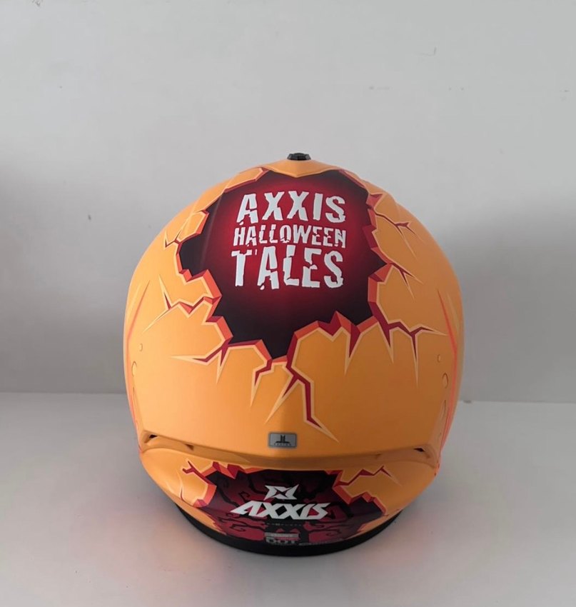 Axxis Draken S Pumpkin Mat Yellow Kapalı Kask - XXL - Görsel 4