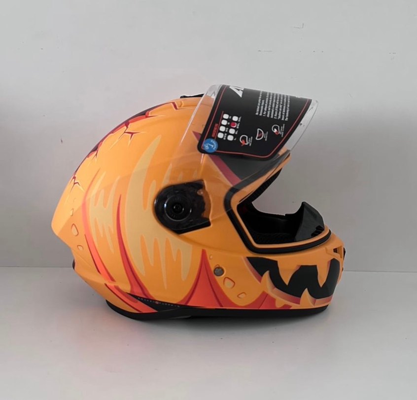 Axxis Draken S Pumpkin Mat Yellow Kapalı Kask - XXL - Görsel 3