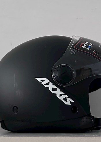 Axxis Square S Mat Siyah Yarım Kask - XL - Görsel 6