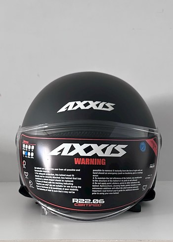 Axxis Square S Mat Siyah Yarım Kask - XL - Görsel 4
