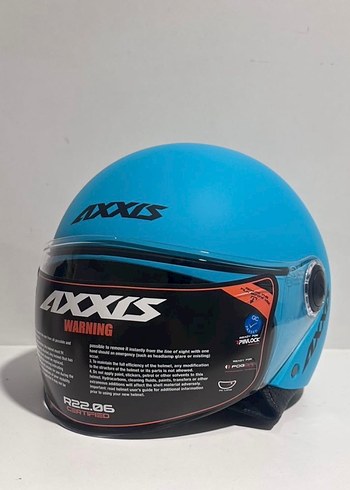 Axxis Square S Mat Blue Yarım Kask - M - Görsel 2