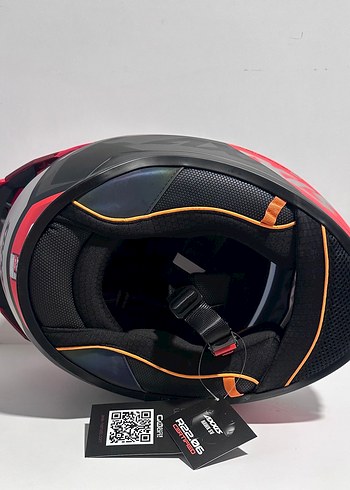 Axxis Hawk SV Ixil Mat Red Kapalı Kask - M - Görsel 7