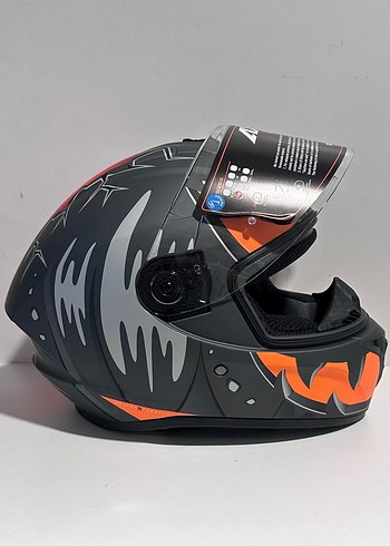 Axxis Draken S Pumpkin Orange Kapalı Kask - L - Görsel 5