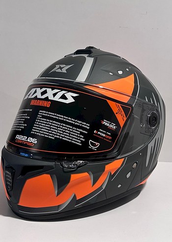 Axxis Draken S Pumpkin Orange Kapalı Kask - L - Görsel 2