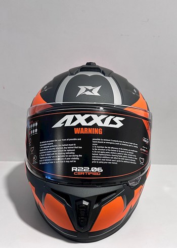 Axxis Draken S Pumpkin Orange Kapalı Kask - L - Görsel 3