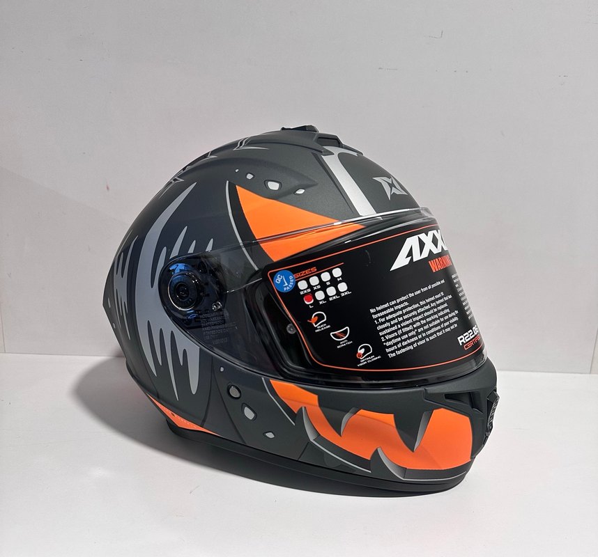 Axxis Draken S Pumpkin Orange Kapalı Kask - L - Görsel 4