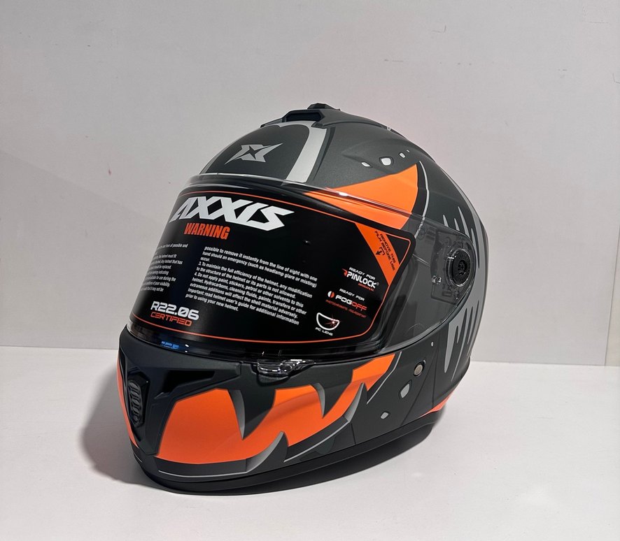 Axxis Draken S Pumpkin Orange Kapalı Kask - L - Görsel 2
