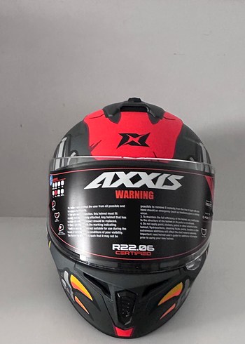 Axxis Draken S Dinotoon Mat Red Kapalı Kask - XL - Görsel 3