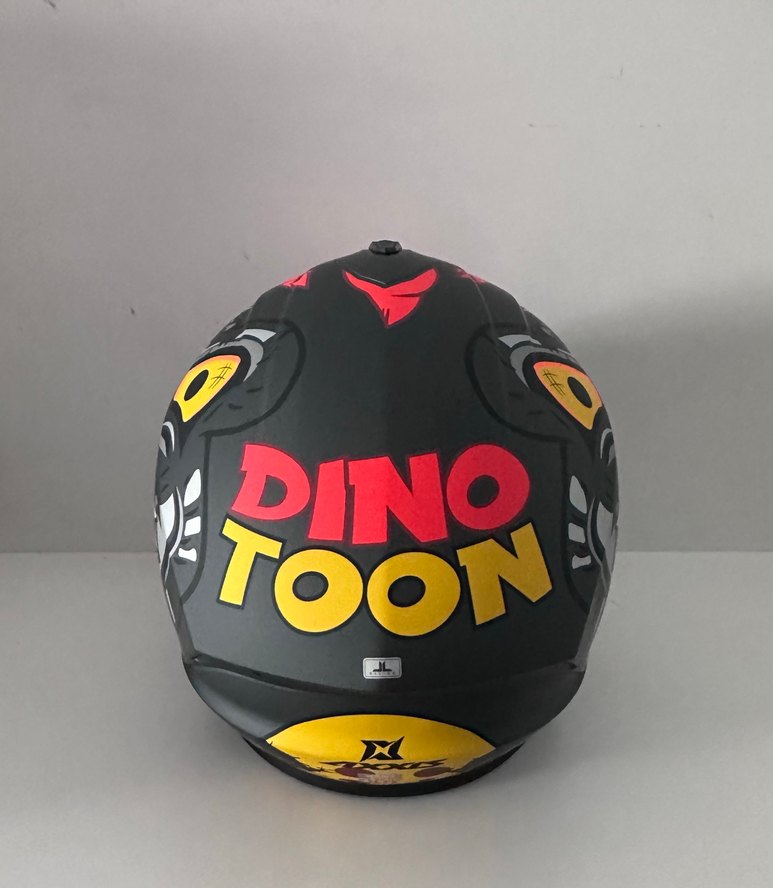 Axxis Draken S Dinotoon Mat Red Kapalı Kask - XL - Görsel 5