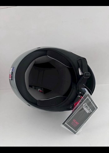 Sway SW 765 Gloss Grey Yarım Kask - XXL - Görsel 6