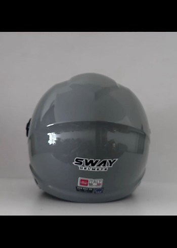 Sway SW 765 Gloss Grey Yarım Kask - XXL - Görsel 4