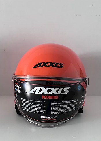 Axxis Square S Orange Yarım Kask - L - Görsel 3