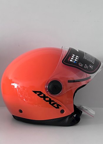 Axxis Square S Orange Yarım Kask - L - Görsel 4