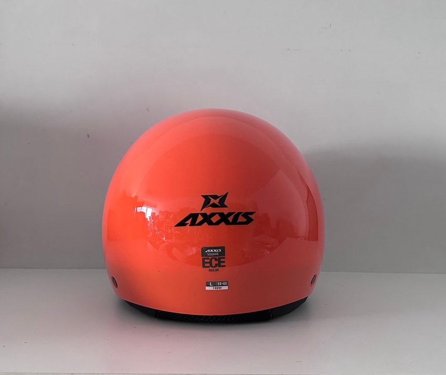 Axxis Square S Orange Yarım Kask - L - Görsel 5