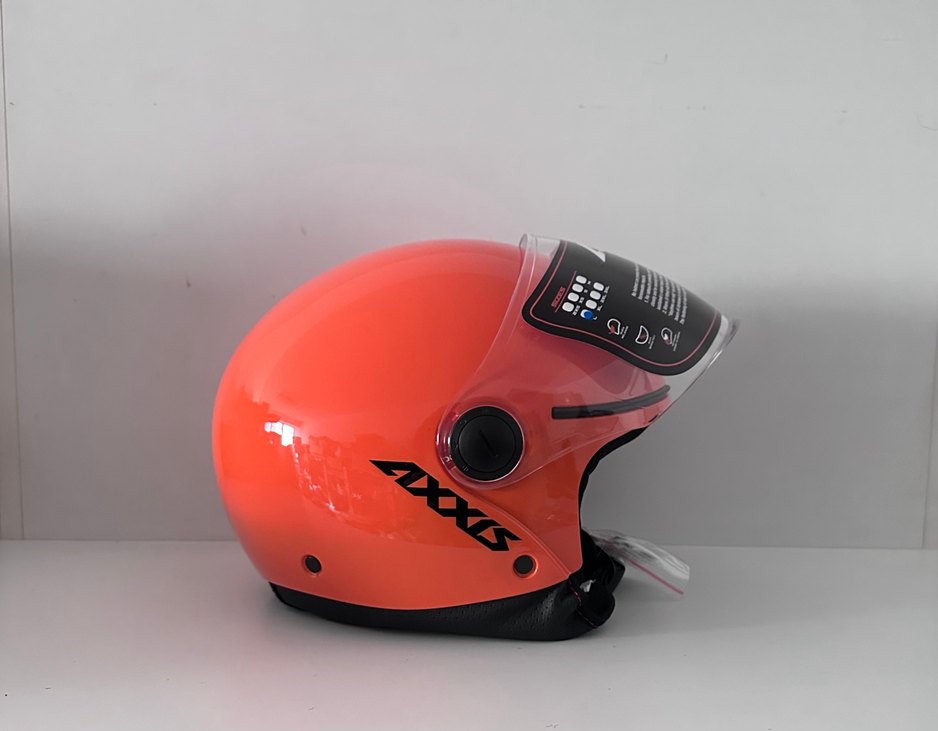 Axxis Square S Orange Yarım Kask - L - Görsel 4